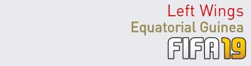 FIFA 19 Equatorial Guinea Best Left Wings (LW) Ratings