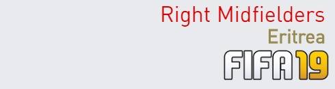 FIFA 19 Eritrea Best Right Midfielders (RM) Ratings