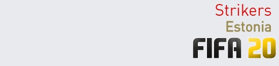 FIFA 20 Estonia Best Strikers (ST) Ratings