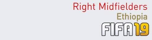 FIFA 19 Ethiopia Best Right Midfielders (RM) Ratings