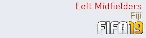 FIFA 19 Fiji Best Left Midfielders (LM) Ratings