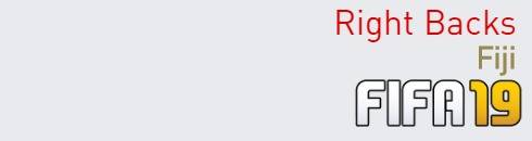 FIFA 19 Fiji Best Right Backs (RB) Ratings