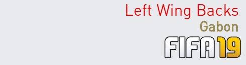 FIFA 19 Gabon Best Left Wing Backs (LWB) Ratings