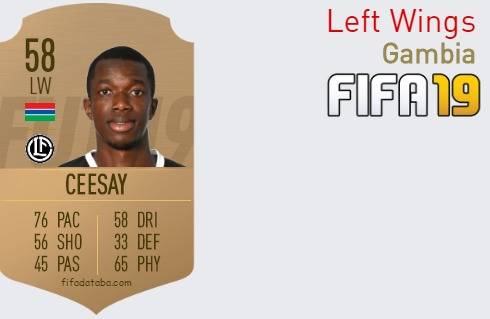 Gambia Best Left Wings fifa 2019