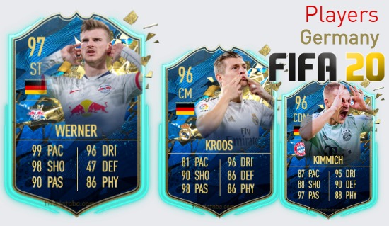 FIFA 20 Germany Best Players Ratings