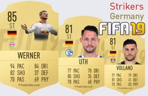 FIFA 19 Germany Best Strikers (ST) Ratings, page 2
