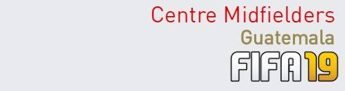 FIFA 19 Guatemala Best Centre Midfielders (CM) Ratings