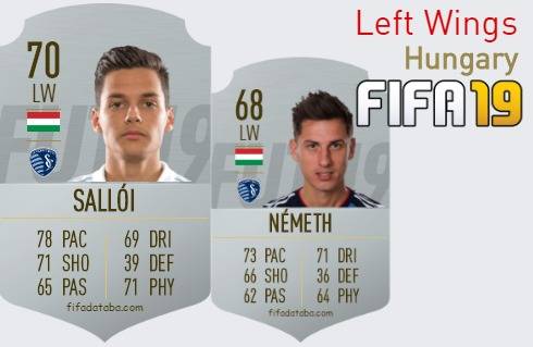 FIFA 19 Hungary Best Left Wings (LW) Ratings