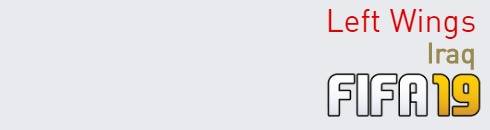 FIFA 19 Iraq Best Left Wings (LW) Ratings
