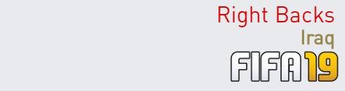 FIFA 19 Iraq Best Right Backs (RB) Ratings