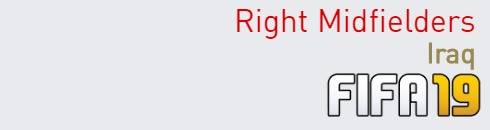 FIFA 19 Iraq Best Right Midfielders (RM) Ratings