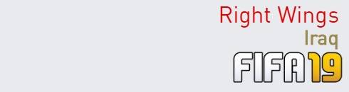 FIFA 19 Iraq Best Right Wings (RW) Ratings