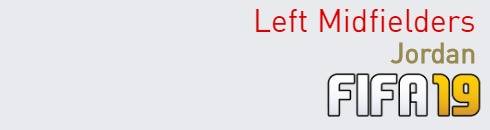 FIFA 19 Jordan Best Left Midfielders (LM) Ratings