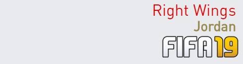 FIFA 19 Jordan Best Right Wings (RW) Ratings