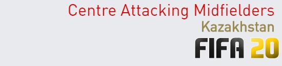 FIFA 20 Kazakhstan Best Centre Attacking Midfielders (CAM) Ratings