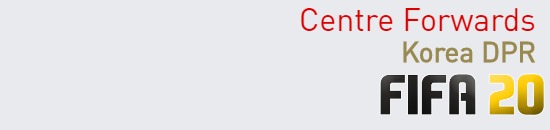 FIFA 20 Korea DPR Best Centre Forwards (CF) Ratings