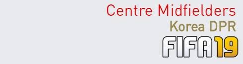 FIFA 19 Korea DPR Best Centre Midfielders (CM) Ratings