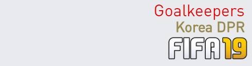 FIFA 19 Korea DPR Best Goalkeepers (GK) Ratings