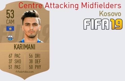 FIFA 19 Kosovo Best Centre Attacking Midfielders (CAM) Ratings