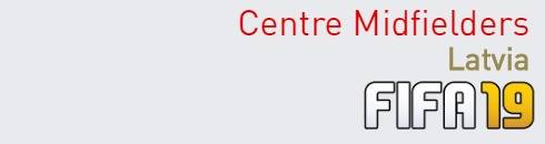 FIFA 19 Latvia Best Centre Midfielders (CM) Ratings