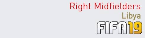 FIFA 19 Libya Best Right Midfielders (RM) Ratings