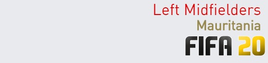 FIFA 20 Mauritania Best Left Midfielders (LM) Ratings