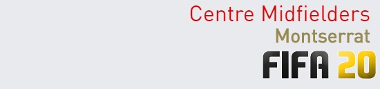 FIFA 20 Montserrat Best Centre Midfielders (CM) Ratings