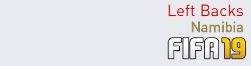 FIFA 19 Namibia Best Left Backs (LB) Ratings