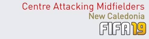 FIFA 19 New Caledonia Best Centre Attacking Midfielders (CAM) Ratings