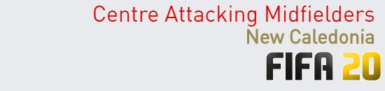 FIFA 20 New Caledonia Best Centre Attacking Midfielders (CAM) Ratings