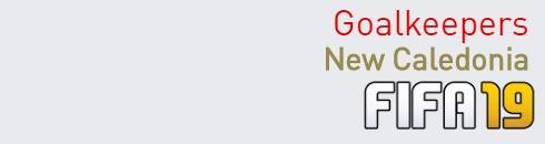 FIFA 19 New Caledonia Best Goalkeepers (GK) Ratings