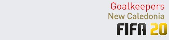 FIFA 20 New Caledonia Best Goalkeepers (GK) Ratings