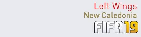 FIFA 19 New Caledonia Best Left Wings (LW) Ratings