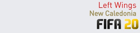 FIFA 20 New Caledonia Best Left Wings (LW) Ratings