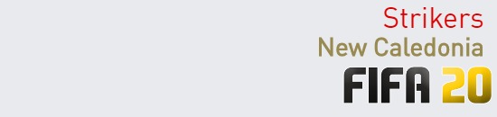 FIFA 20 New Caledonia Best Strikers (ST) Ratings