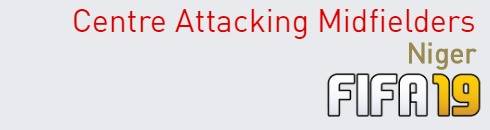 FIFA 19 Niger Best Centre Attacking Midfielders (CAM) Ratings