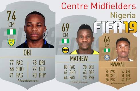 FIFA 19 Nigeria Best Centre Midfielders (CM) Ratings