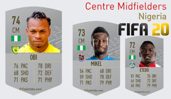 Nigeria Best Centre Midfielders fifa 2020