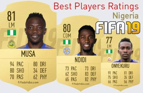 FIFA 19 Nigeria Best Players Ratings