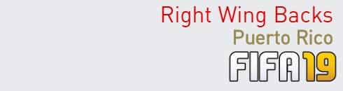 FIFA 19 Puerto Rico Best Right Wing Backs (RWB) Ratings