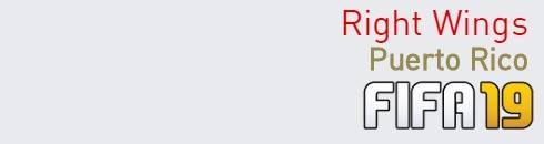 FIFA 19 Puerto Rico Best Right Wings (RW) Ratings