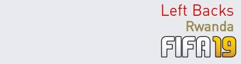 FIFA 19 Rwanda Best Left Backs (LB) Ratings