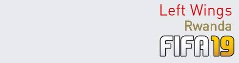 FIFA 19 Rwanda Best Left Wings (LW) Ratings