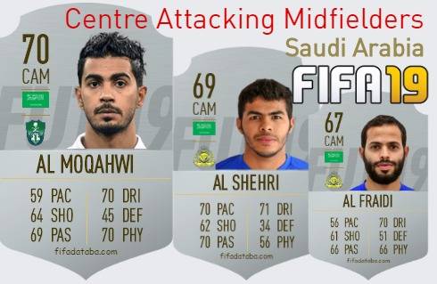 FIFA 19 Saudi Arabia Best Centre Attacking Midfielders (CAM) Ratings