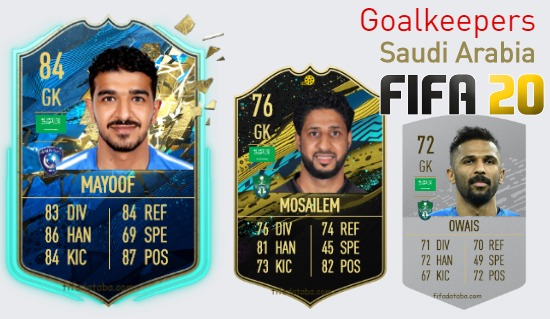 Saudi Arabia Best Goalkeepers fifa 2020