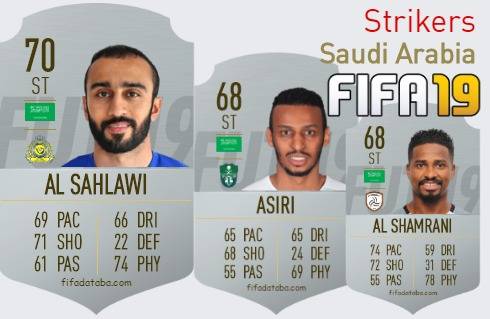 FIFA 19 Saudi Arabia Best Strikers (ST) Ratings