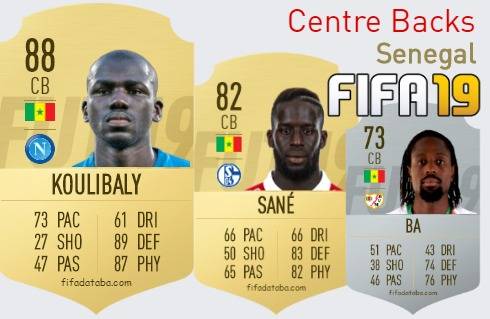 FIFA 19 Senegal Best Centre Backs (CB) Ratings