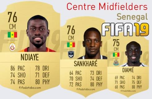 FIFA 19 Senegal Best Centre Midfielders (CM) Ratings