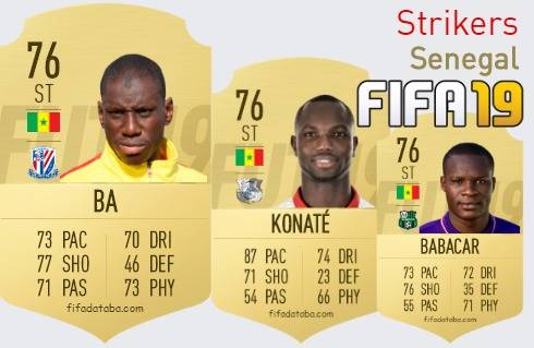 FIFA 19 Senegal Best Strikers (ST) Ratings