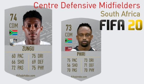 South Africa Best Centre Defensive Midfielders fifa 2020